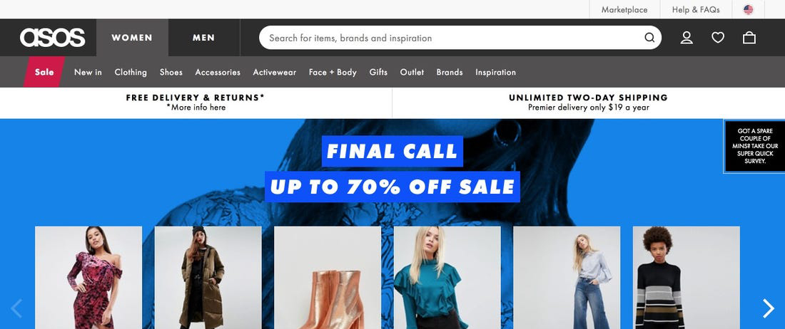 Shopify visible and prominent search bar