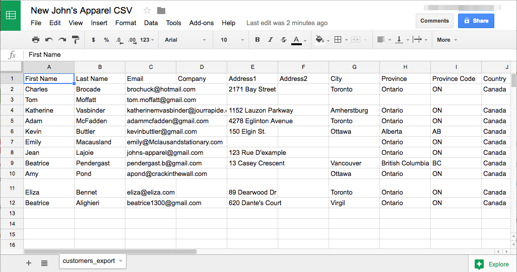 import products to shopify from csv file