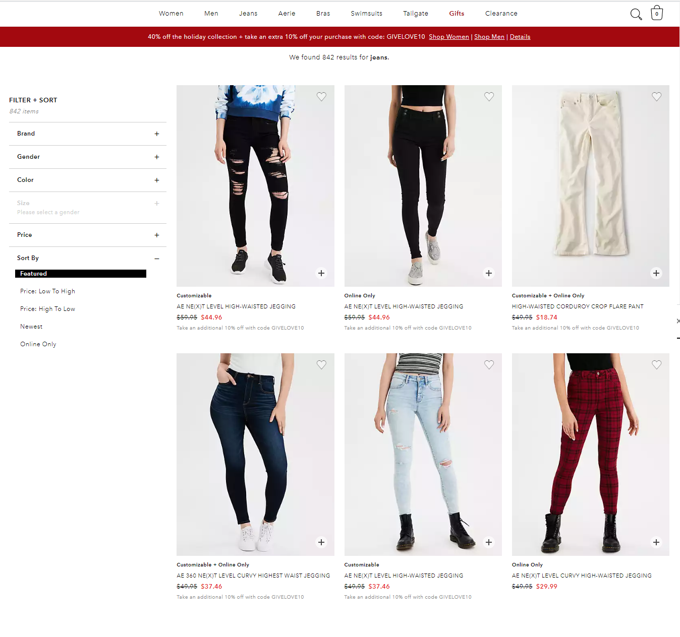 infinite scroll search results